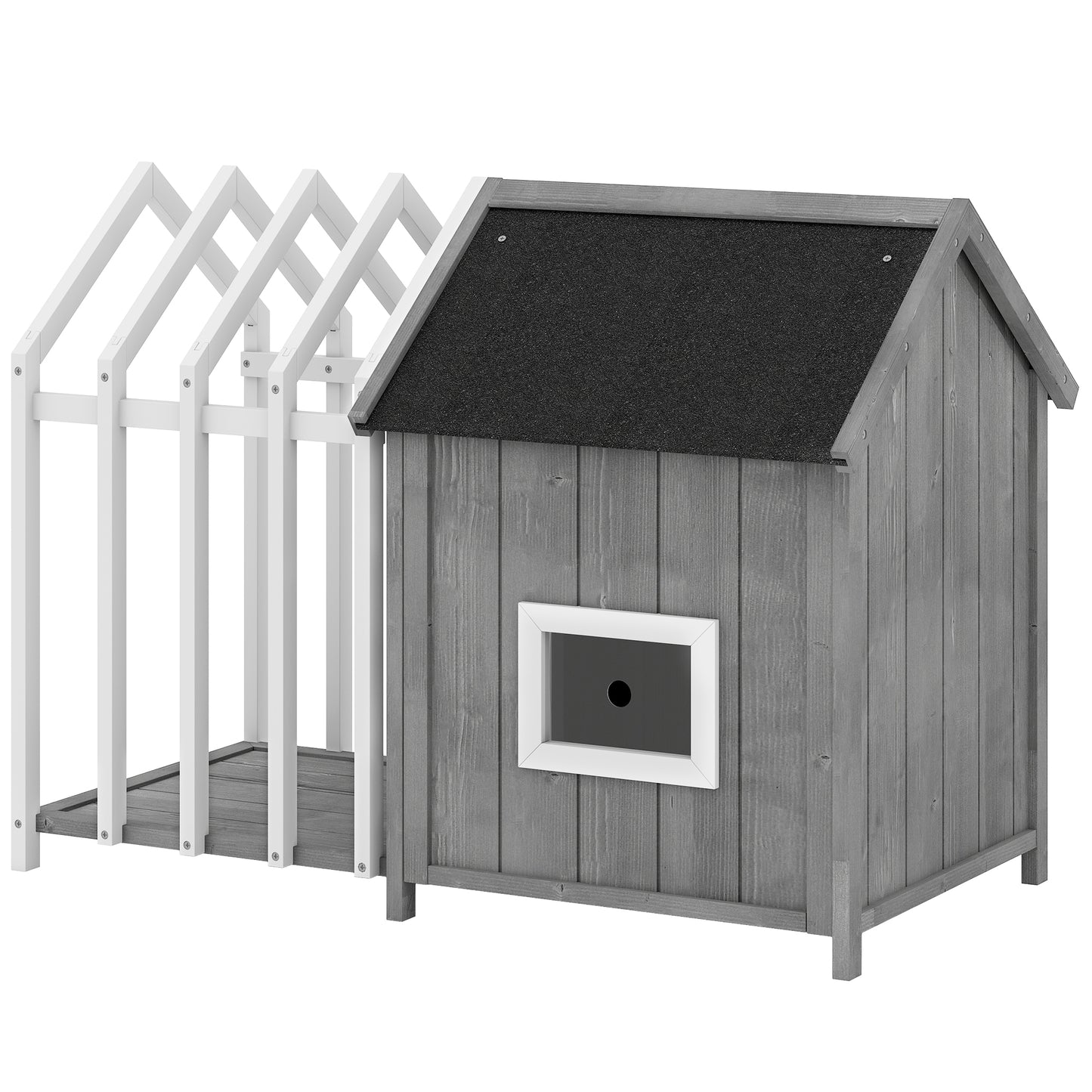 Niche pour chien extérieur en bois de sapin