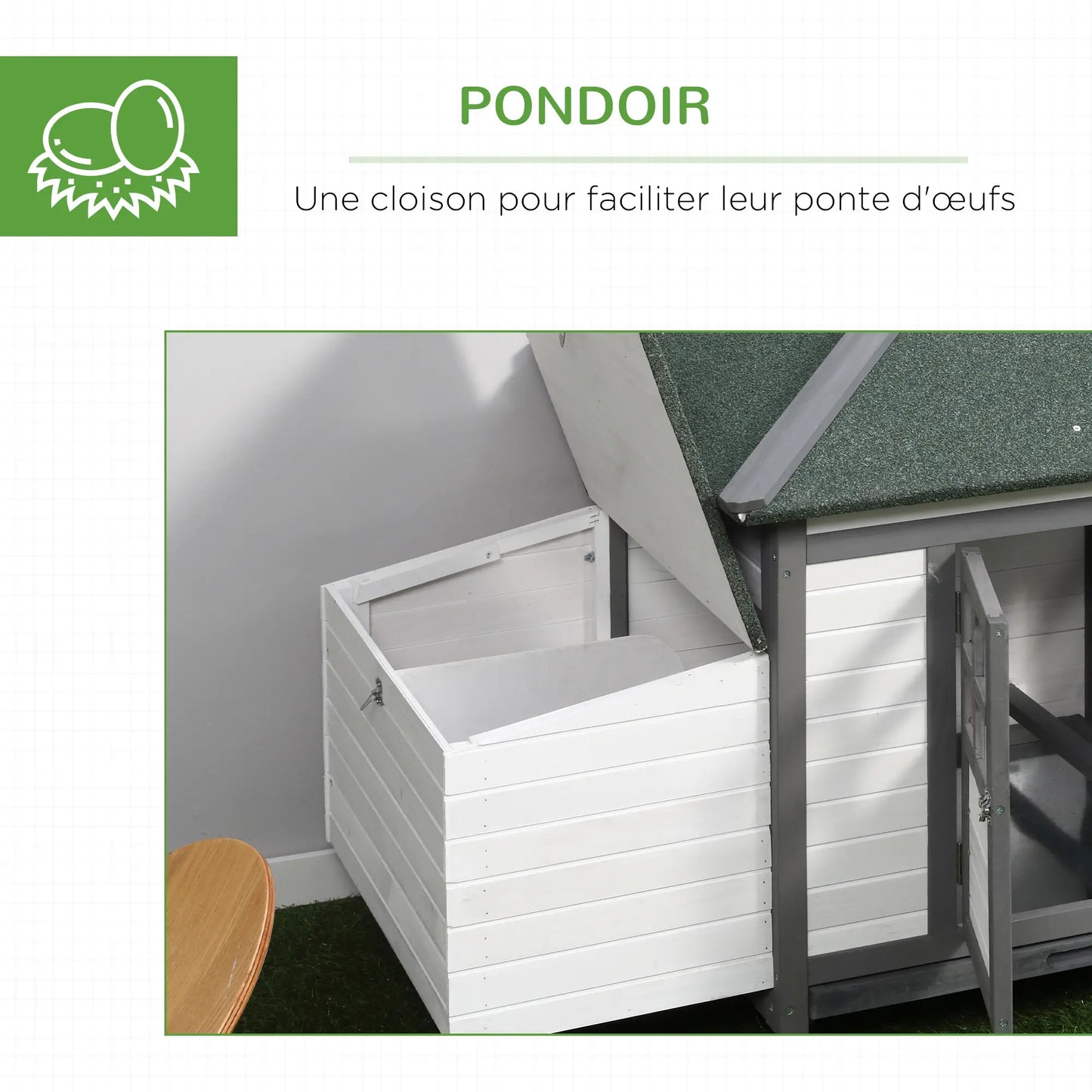 Poulailler cottage multi-équipement en bois pin
