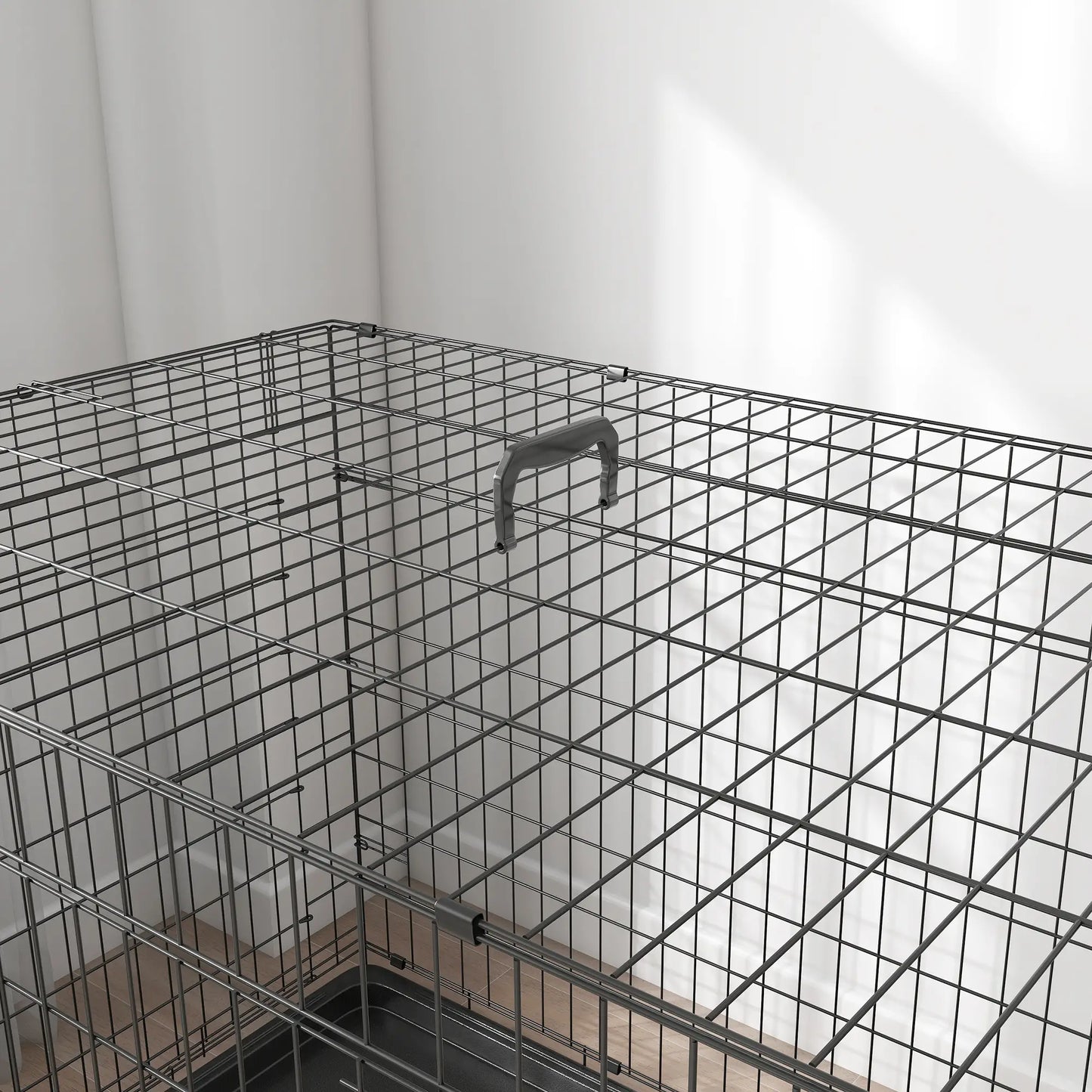 Cage de transport pliante pour chien en acier