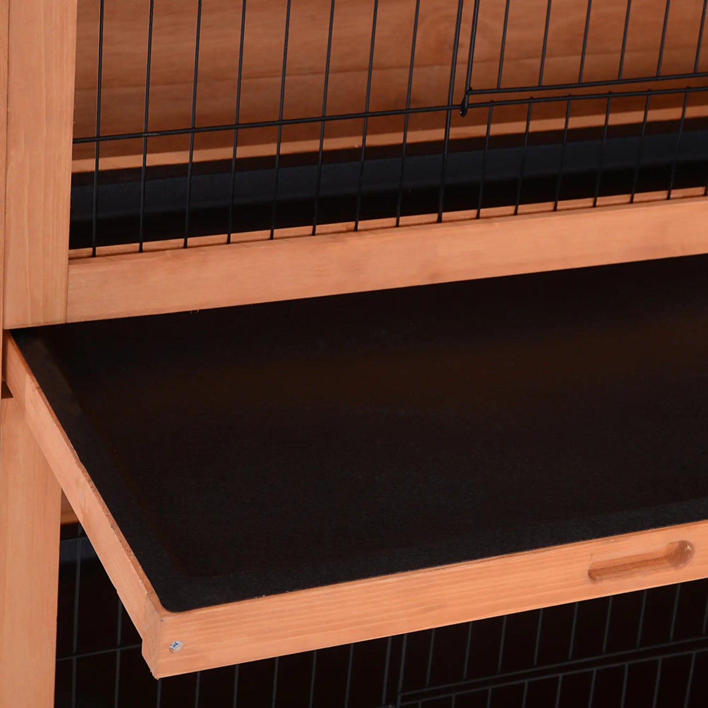 Clapier pour lapins & rongeurs en bois de pin