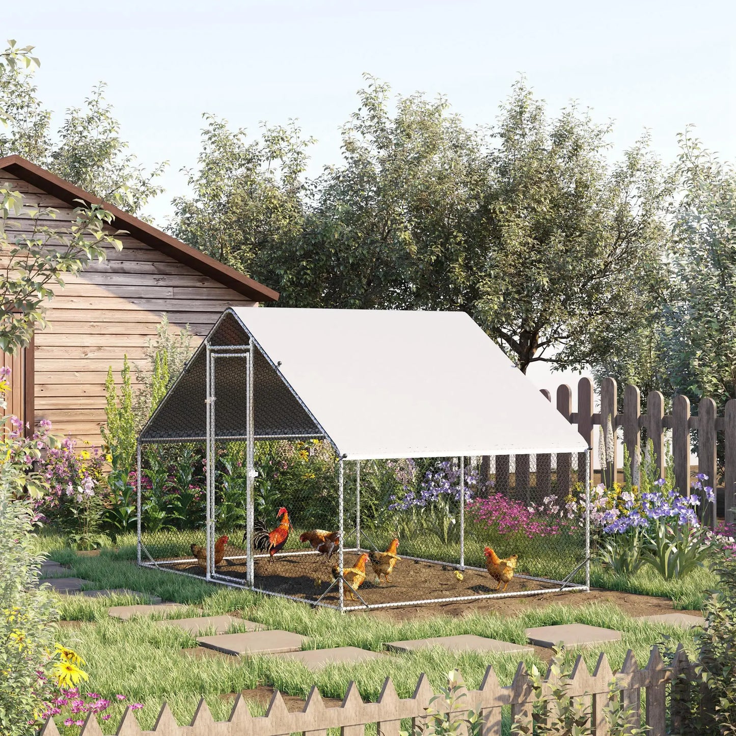 Volière 6 m² en acier