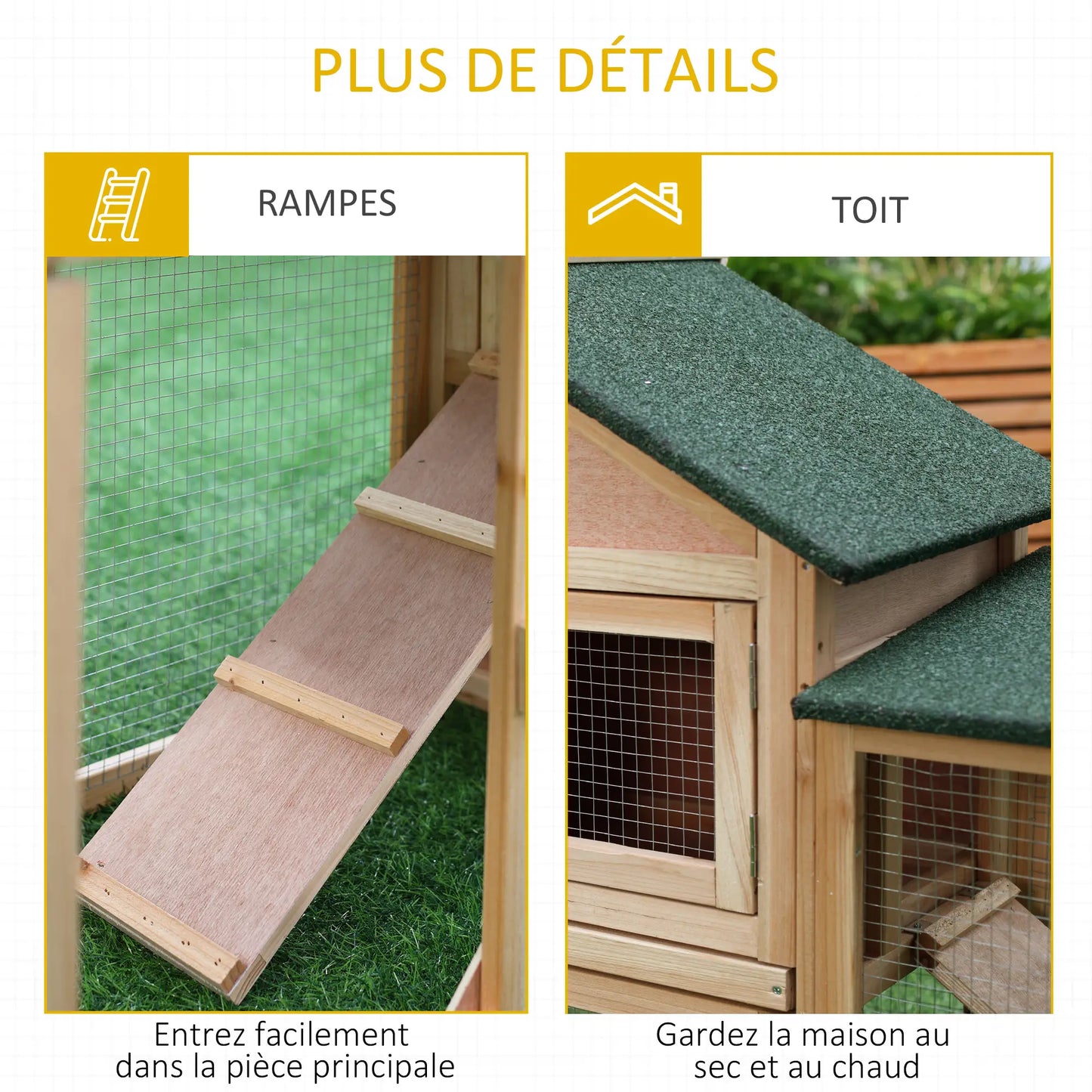 Clapier pour lapins & rongeurs XXL