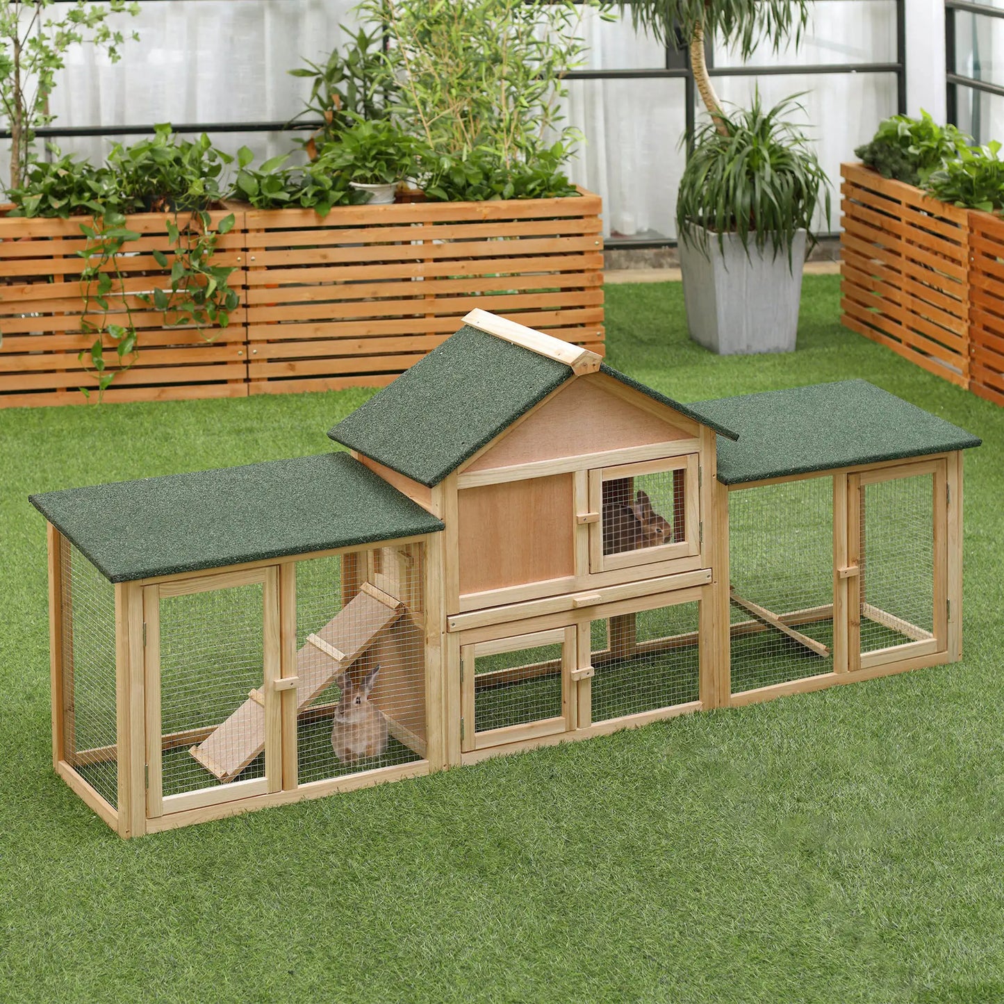 Clapier pour lapins & rongeurs XXL