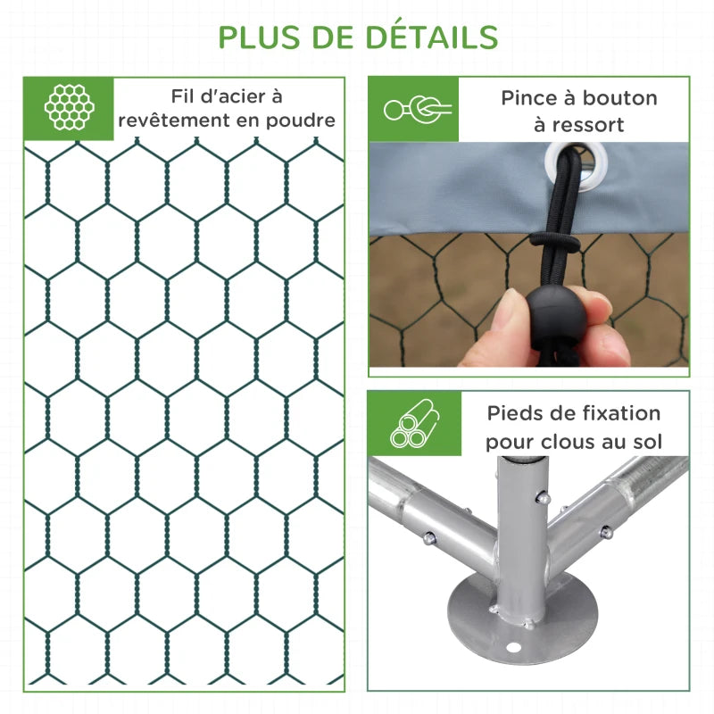 Volière 18 m² en acier