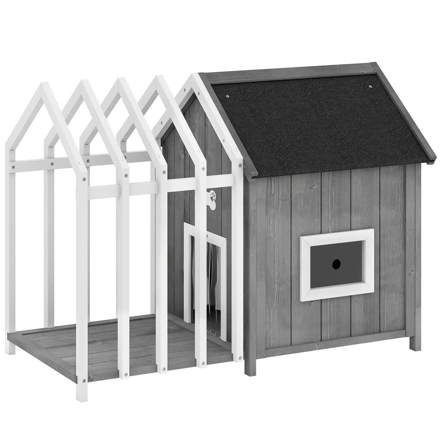 Niche pour chien extérieur en bois de sapin