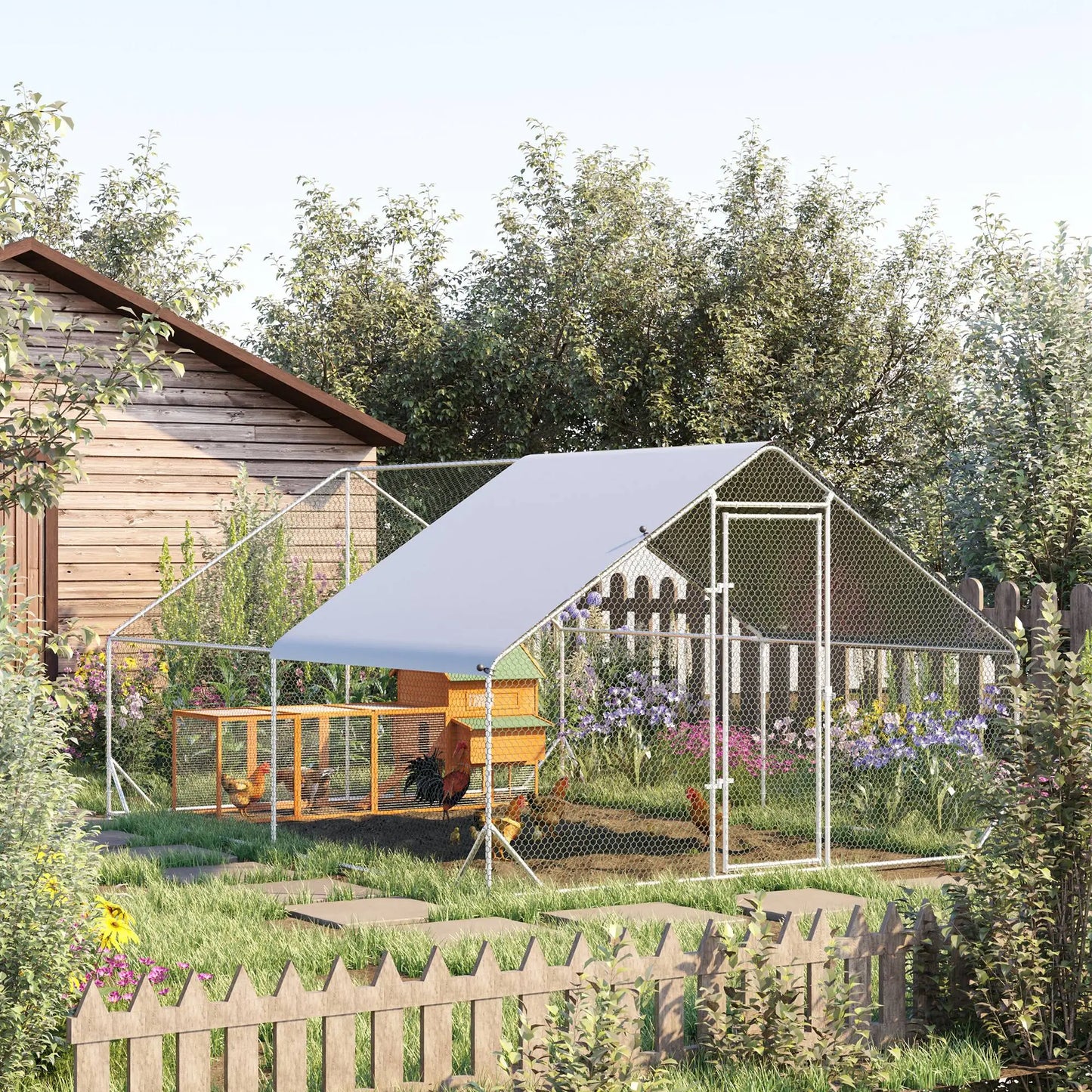 Volière 12 m² en acier