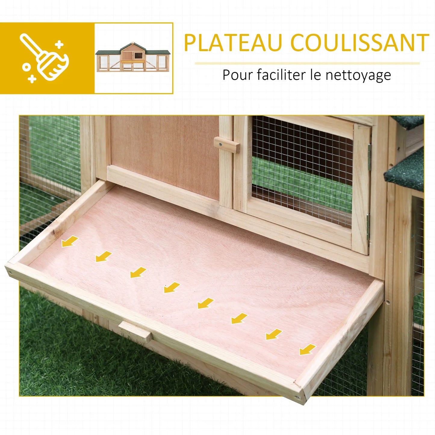 Clapier pour lapins & rongeurs XXL