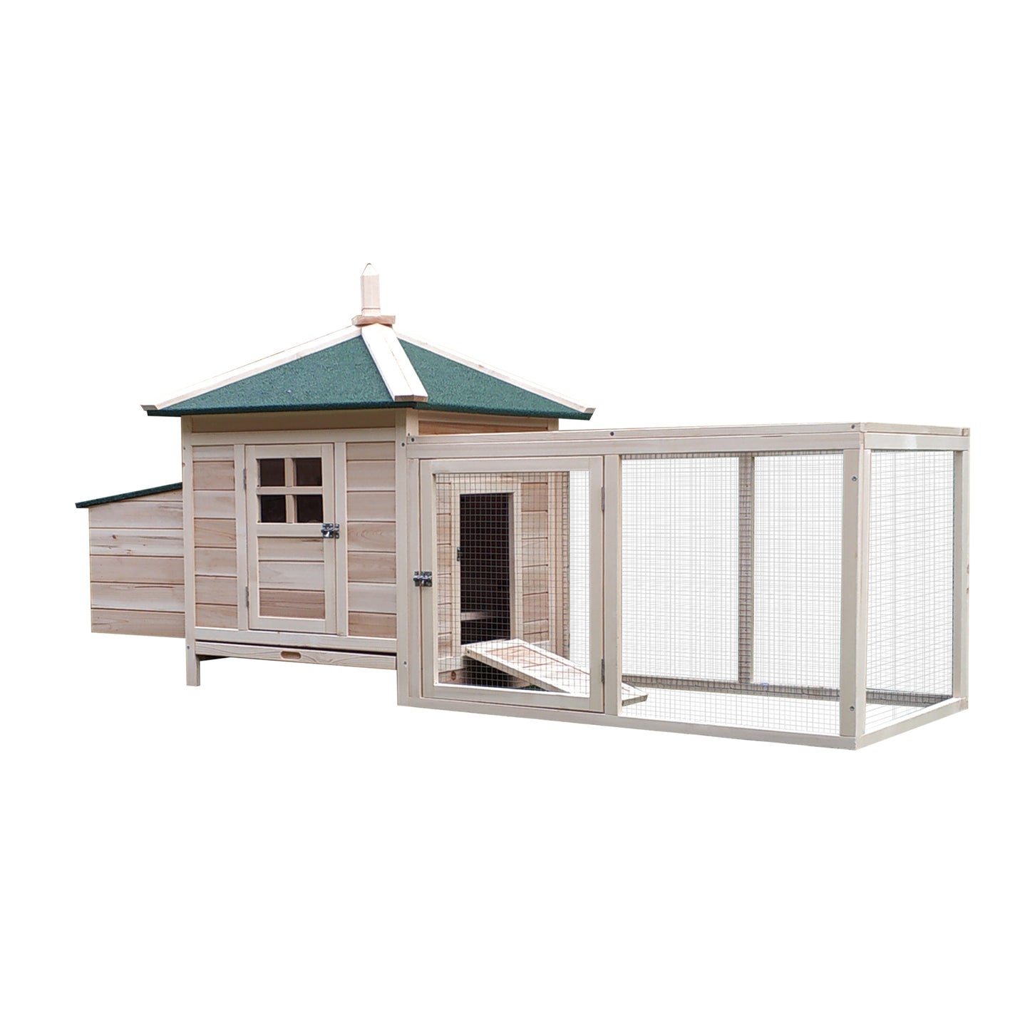 Poulailler cottage multi-équipement en bois de pin
