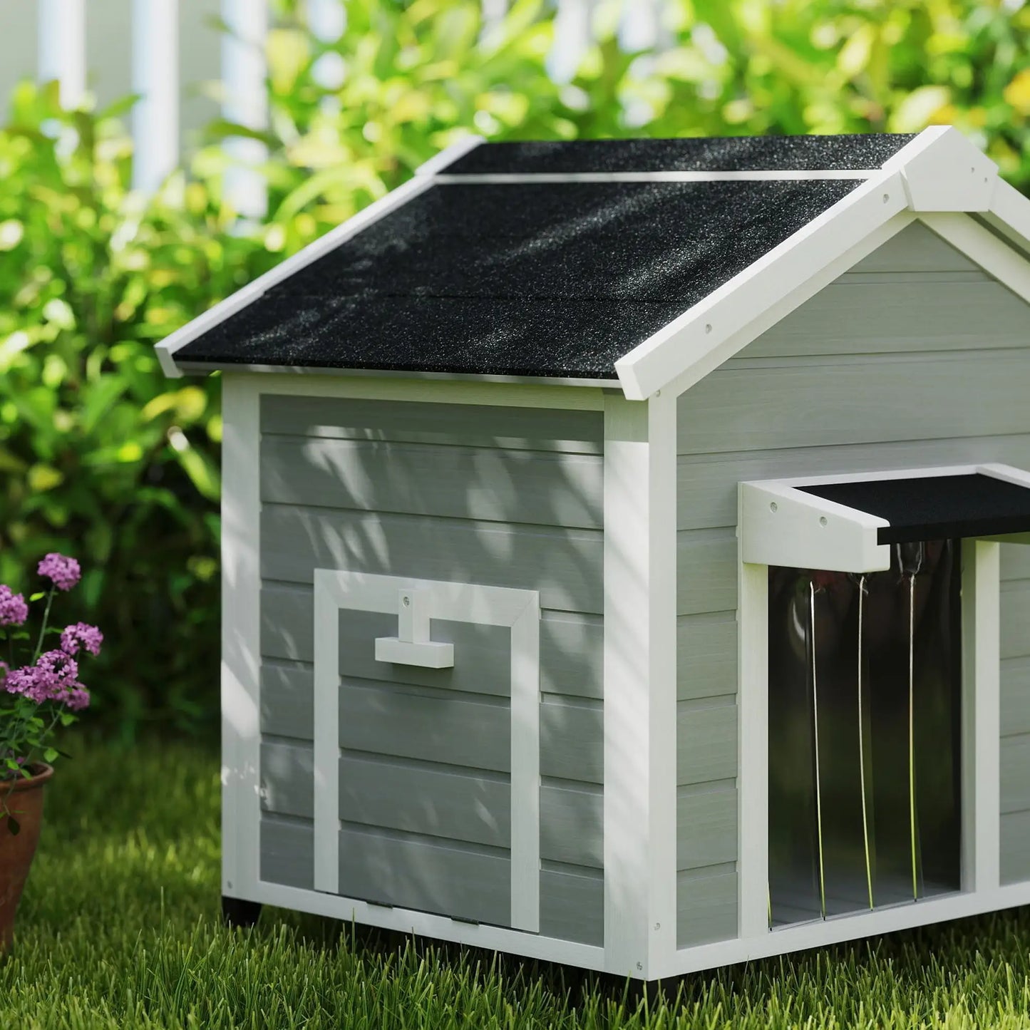 Niche pour chien extérieur en bois de sapin