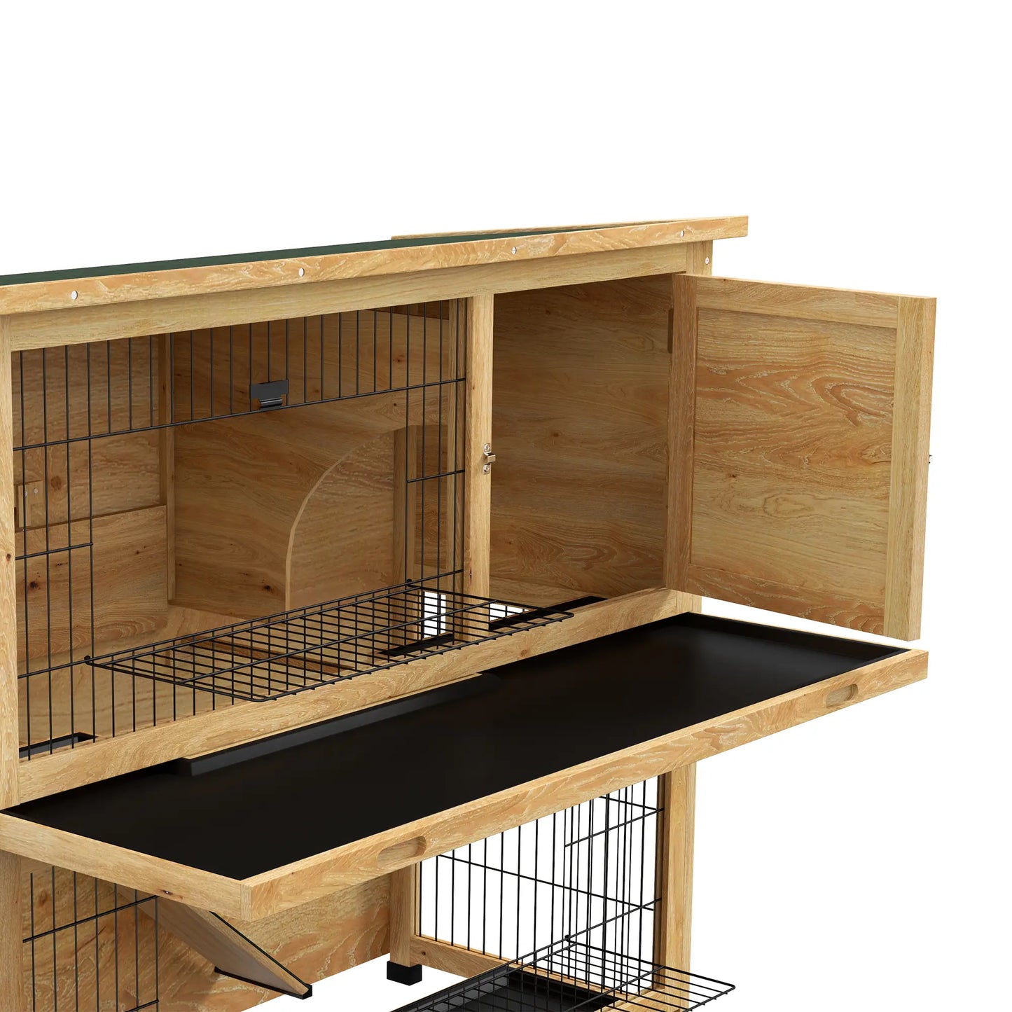 Clapier pour lapins & rongeurs en bois de sapin