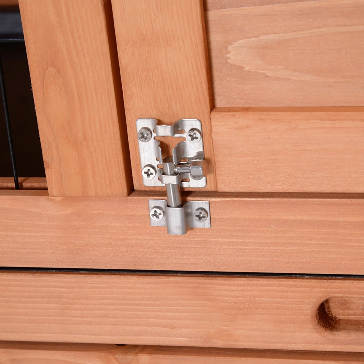 Clapier pour lapins & rongeurs en bois de pin