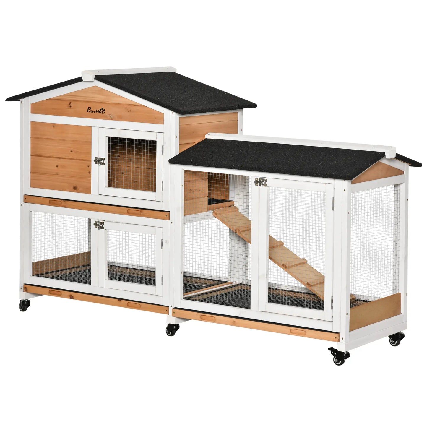 Clapier pour lapins & rongeurs en bois de sapin