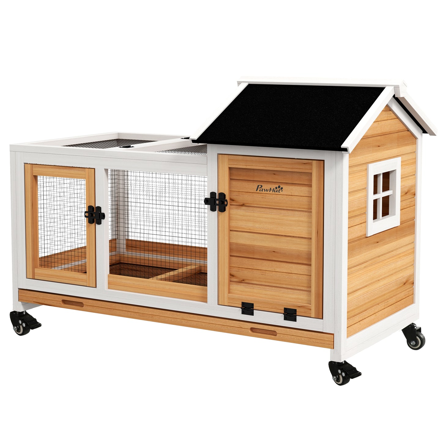 Clapier pour lapins & rongeurs sur roulettes