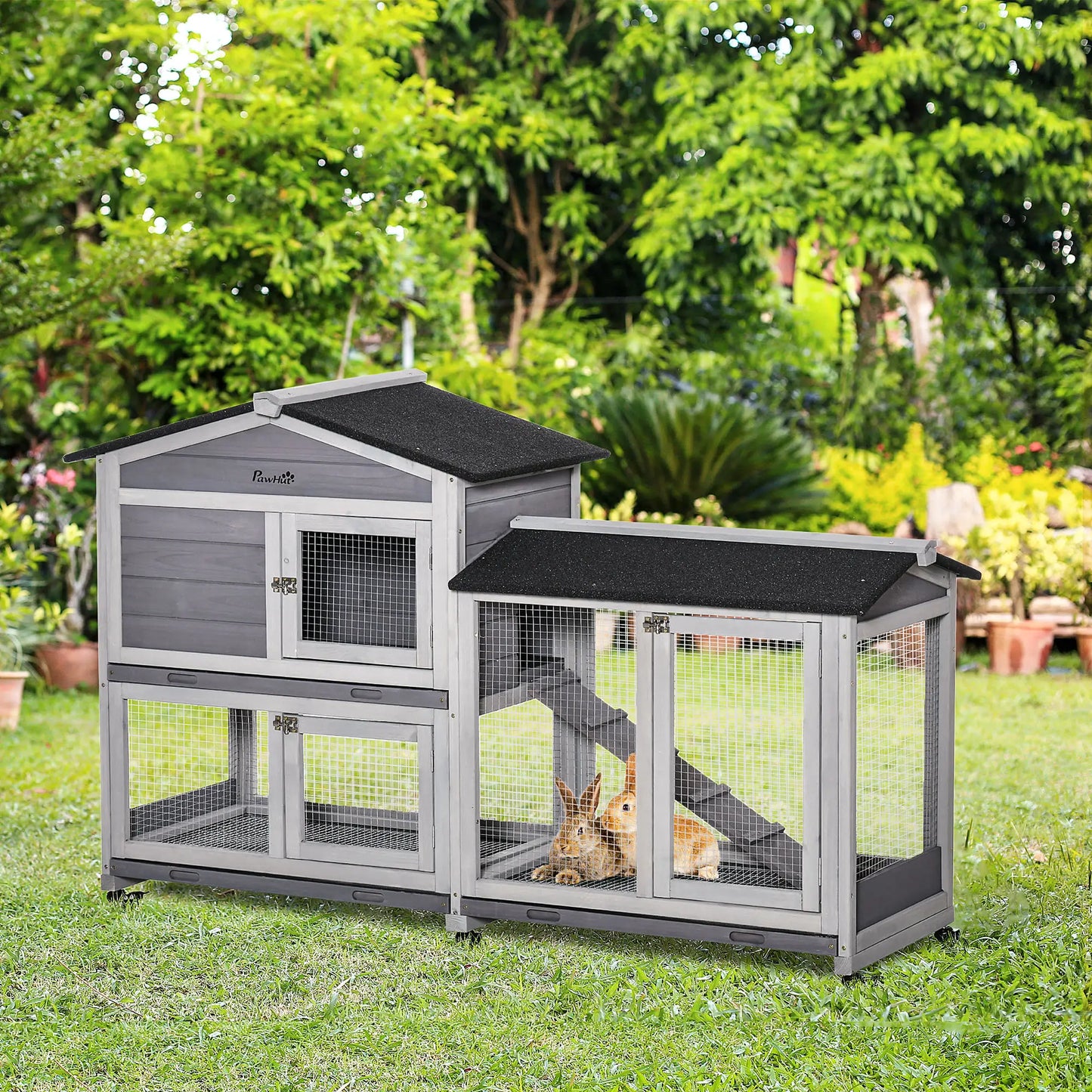 Clapier pour lapins & rongeurs en bois de sapin