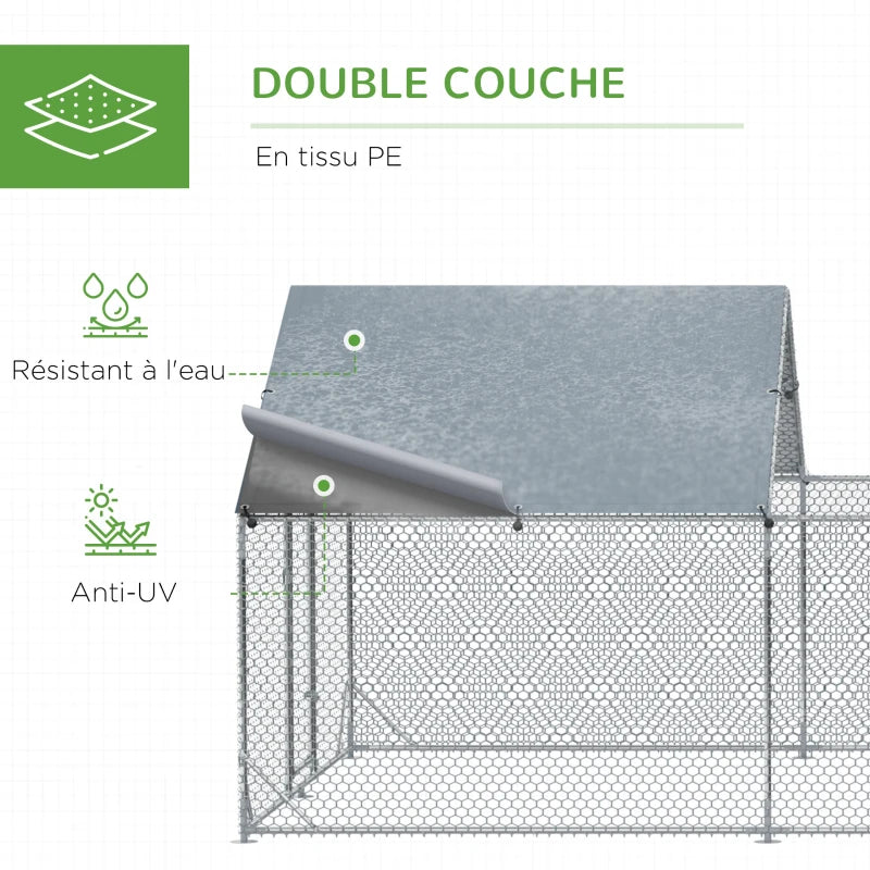 Volière 18 m² en acier