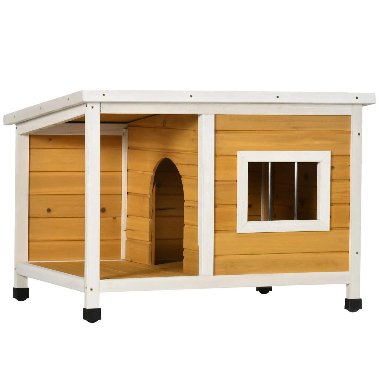 Niche pour chien extérieure en bois de sapin