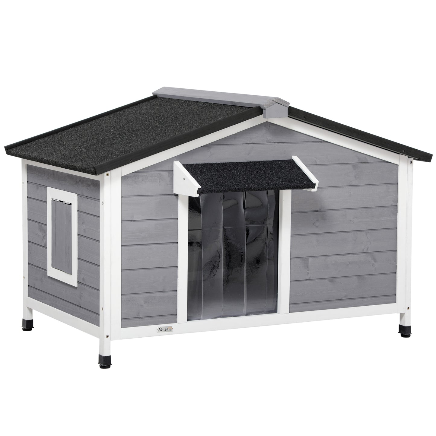 Niche pour chien style cottage en bois de sapin