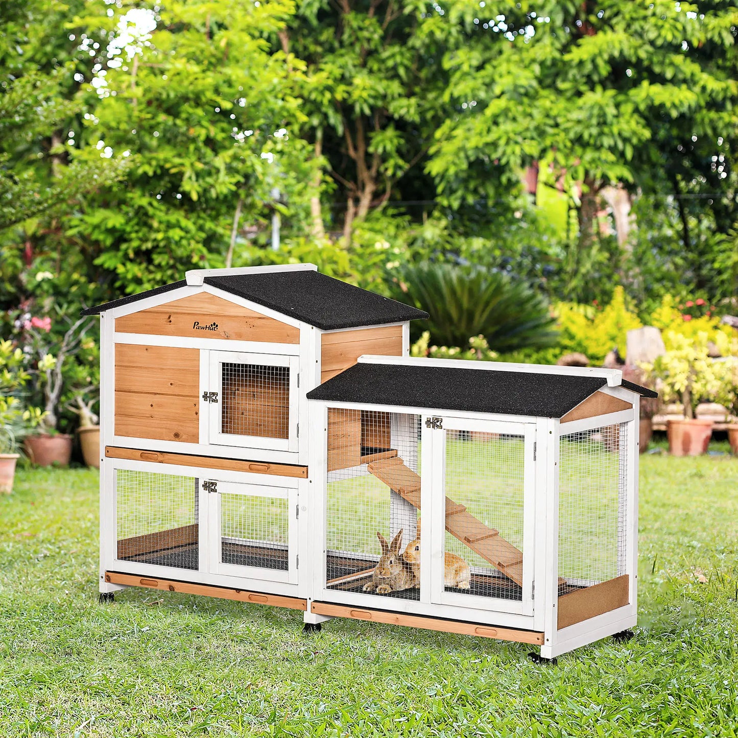 Clapier pour lapins & rongeurs en bois de sapin