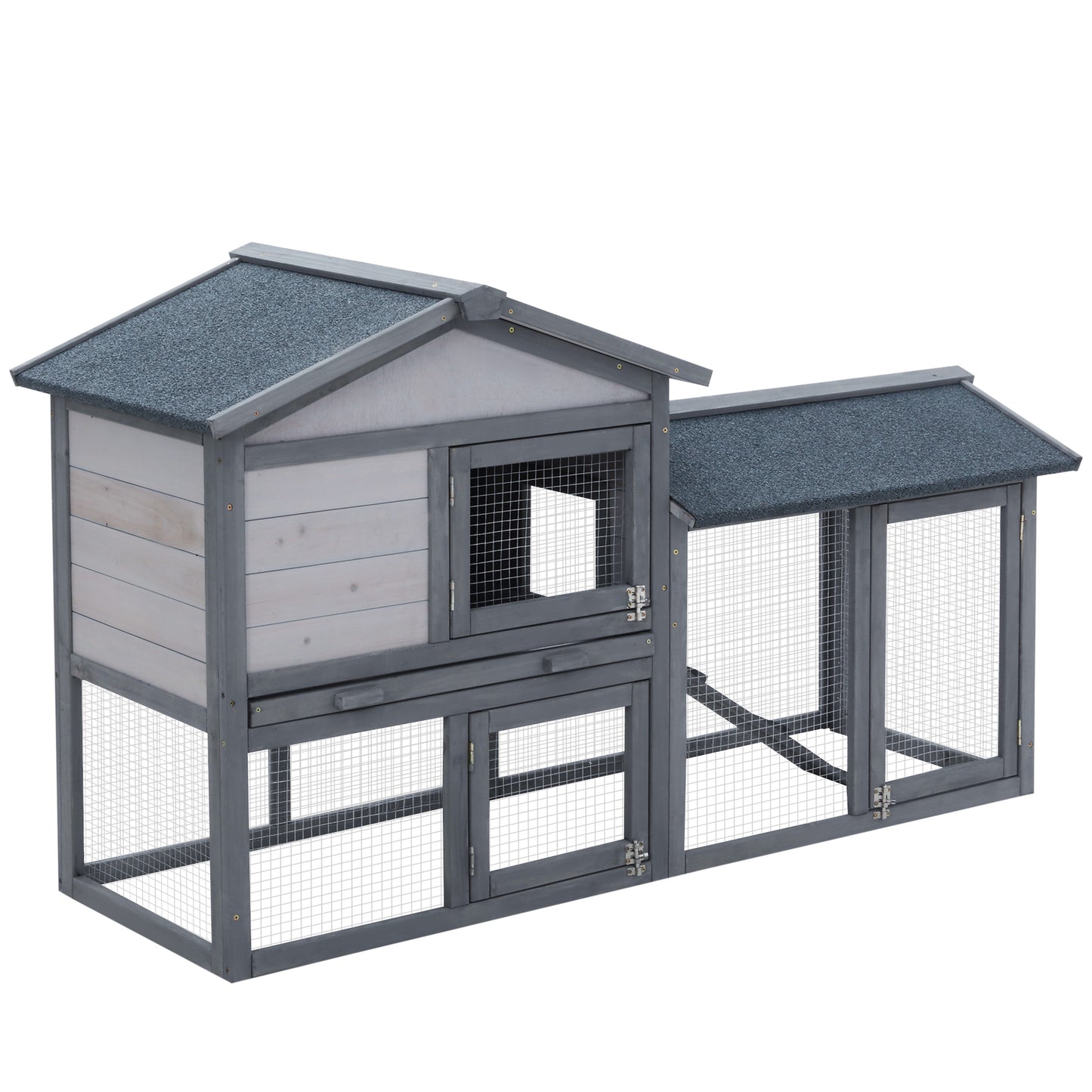 Clapier pour lapins & rongeurs en bois de pin