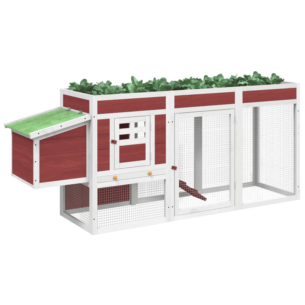 Poulailler en Bois avec Jardinière Intégrée