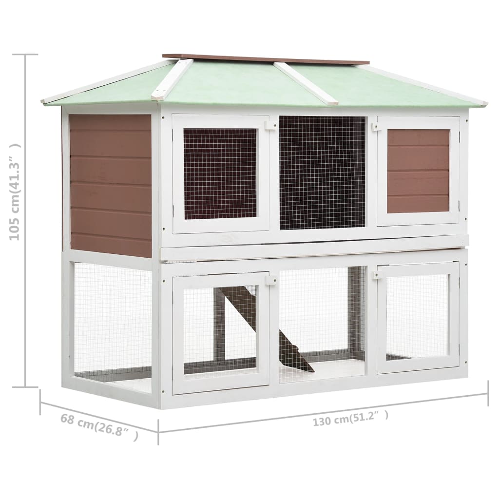 Clapier pour lapins & rongeurs en Bois de sapin