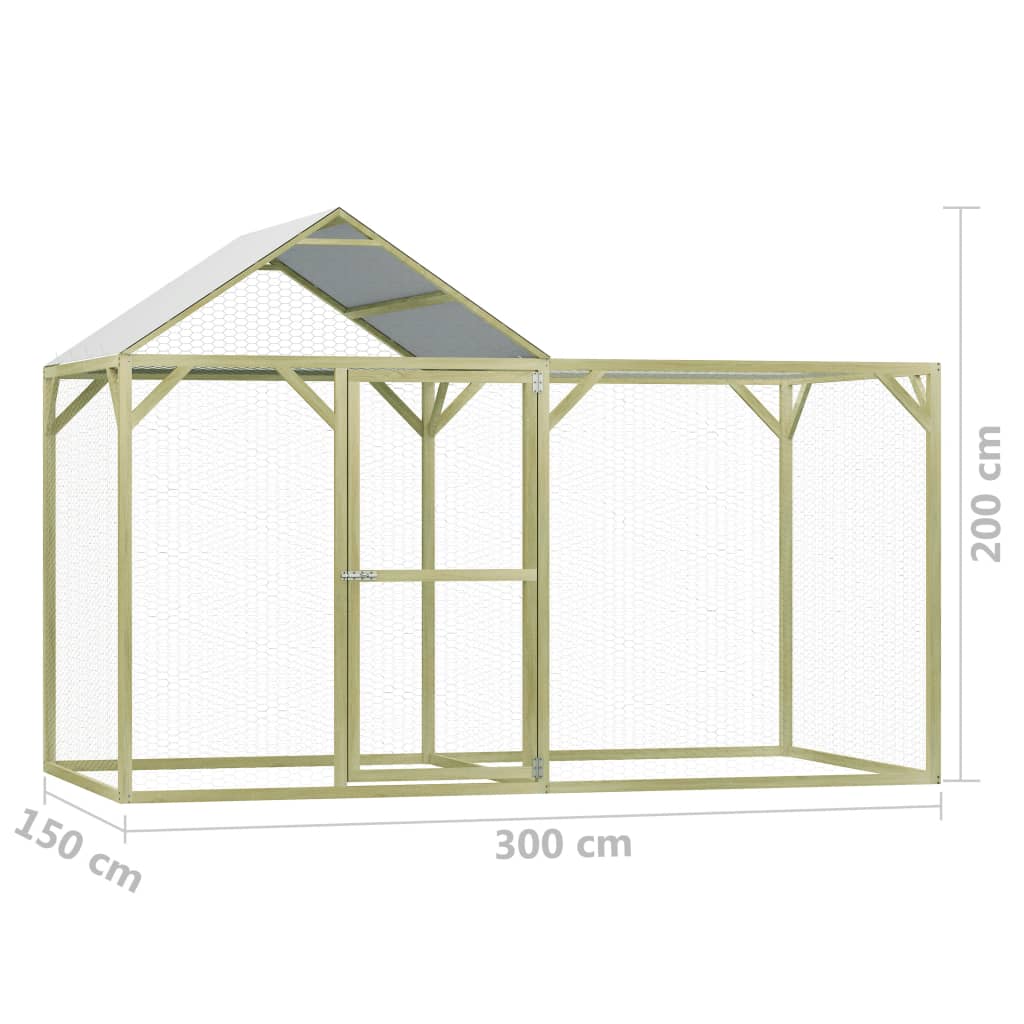 Volière 6.75m² en pinède