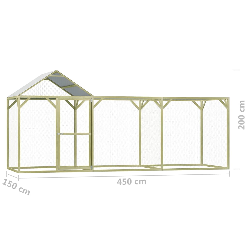 Volière 6.75m² en pinède