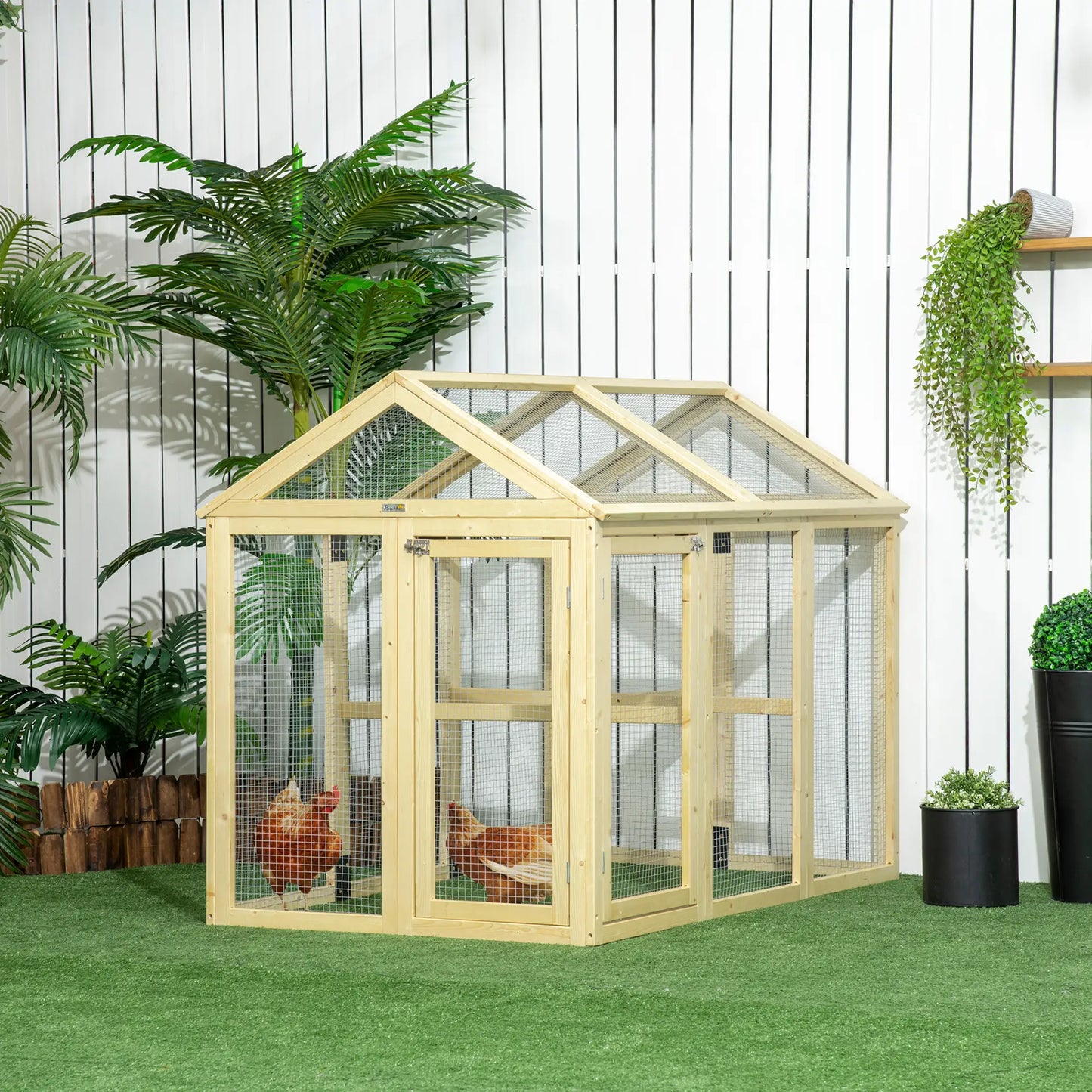 Poulailler 140 x 88,5 x 106 en bois de sapin