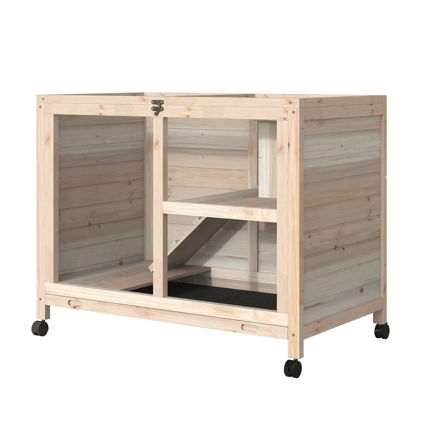 Clapier pour lapins & rongeurs sur roulettes
