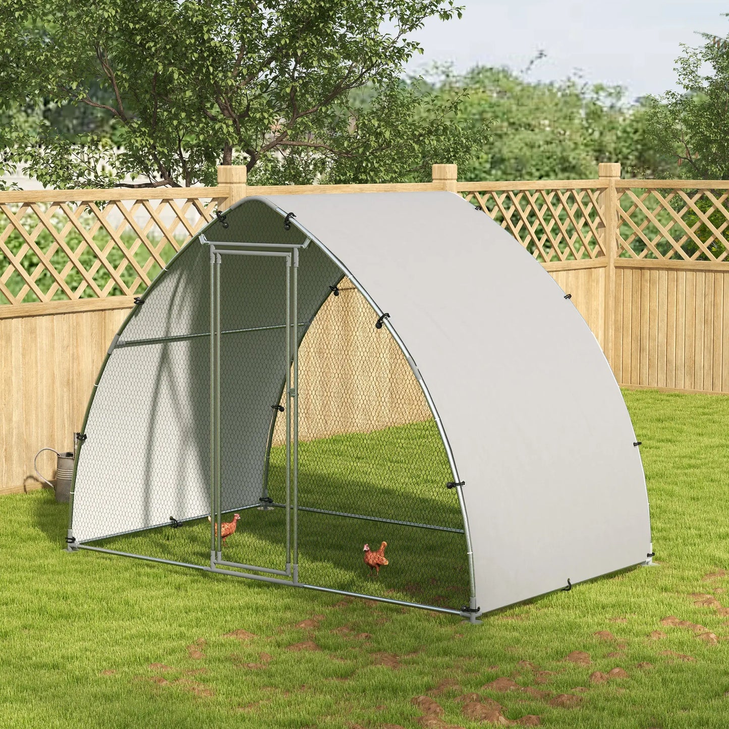 Volière 5,75m² avec toit anti-UV