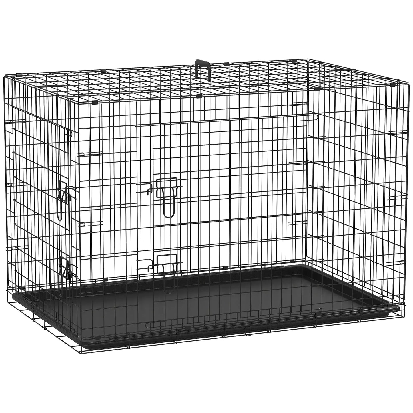 Cage de transport pliante pour chien en acier
