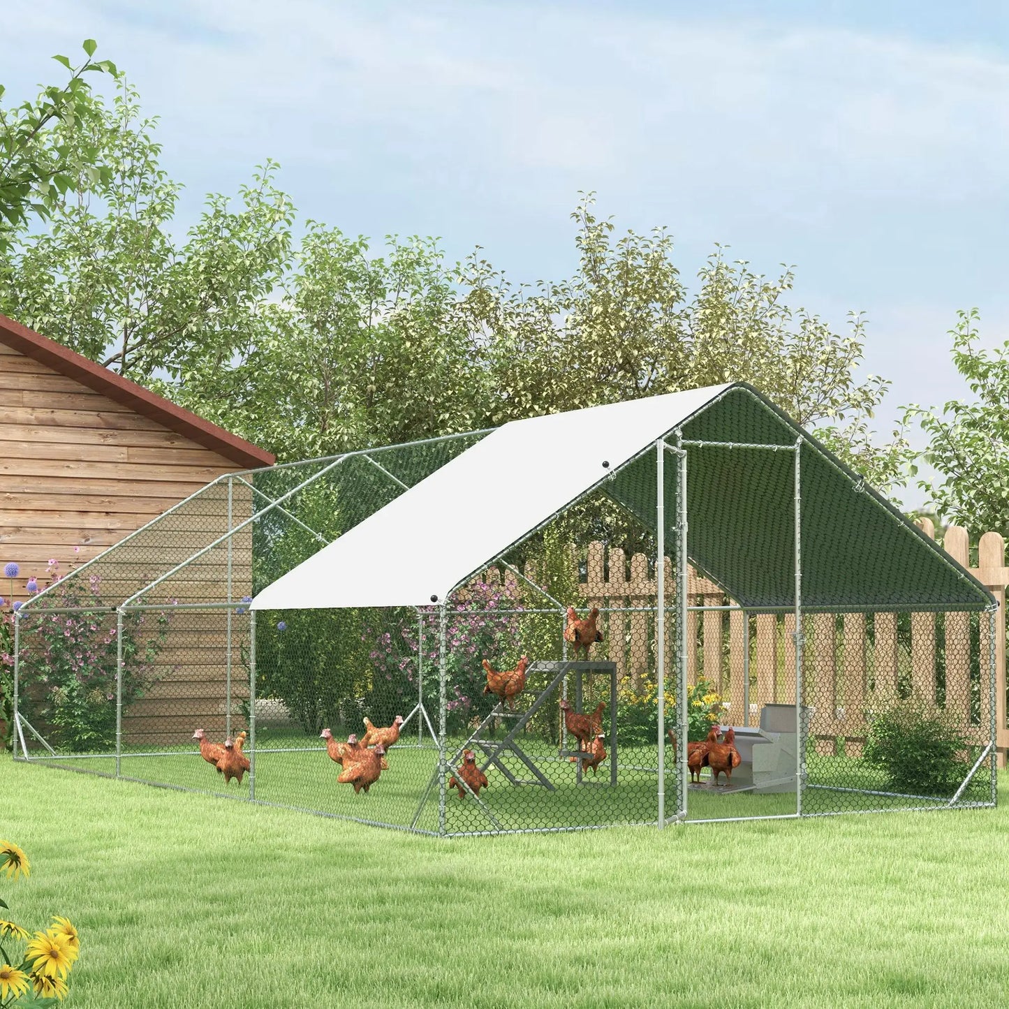 Volière 18 m² en acier