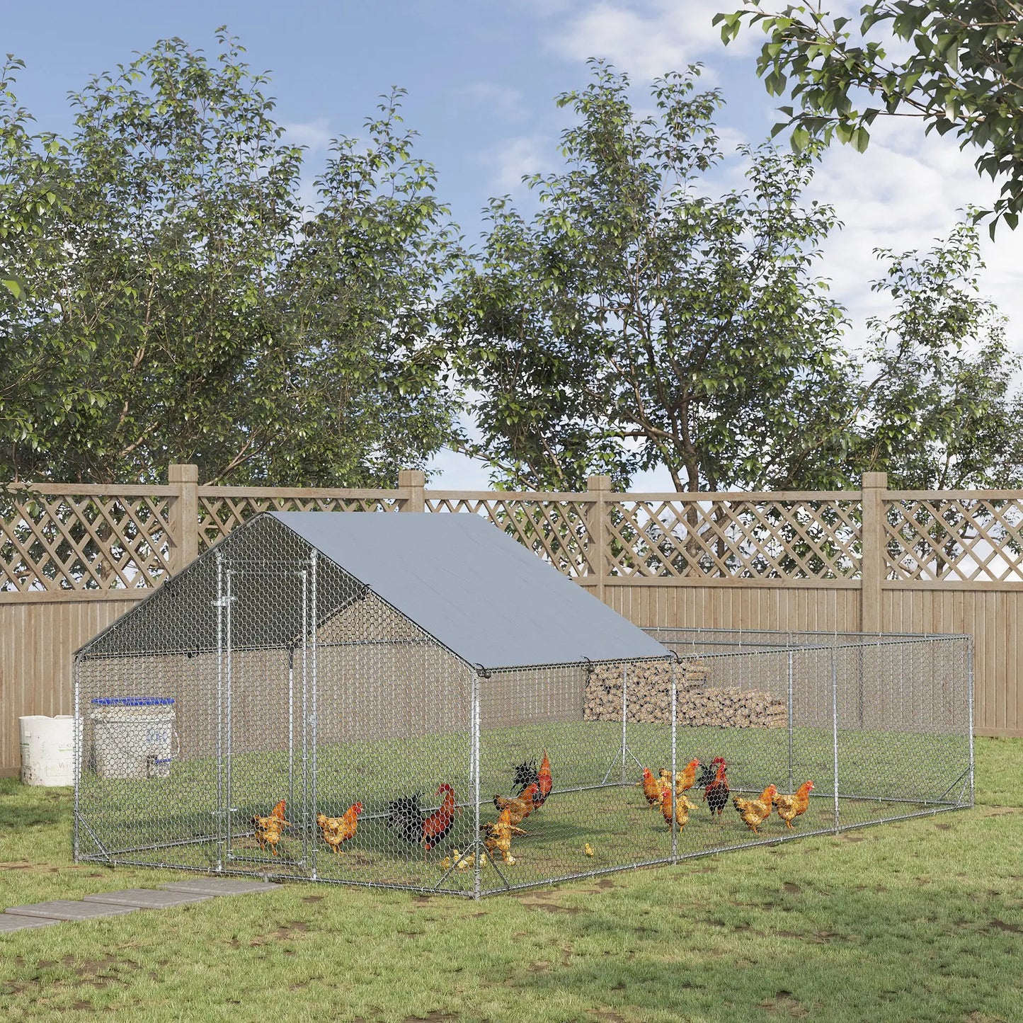 Volière 18 m² en acier