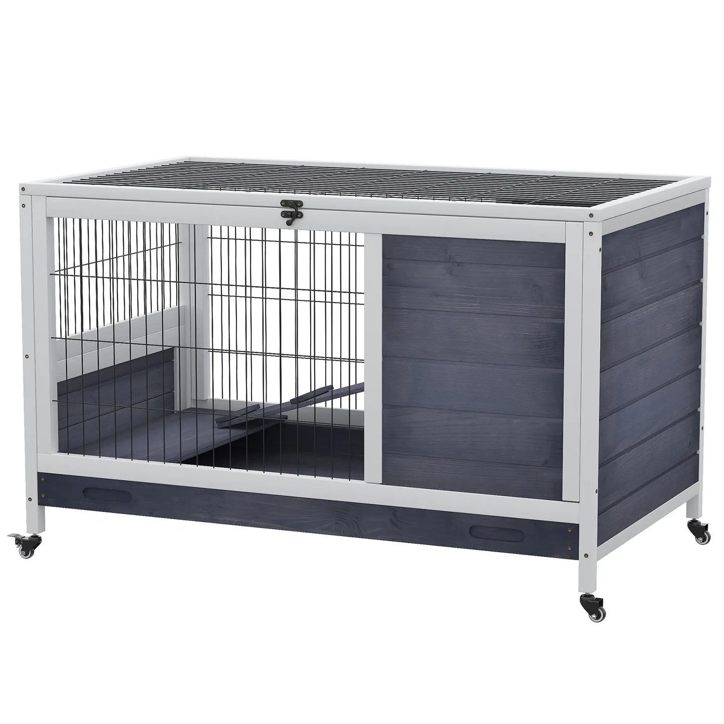 Clapier pour lapin & rongeurs sur roulettes