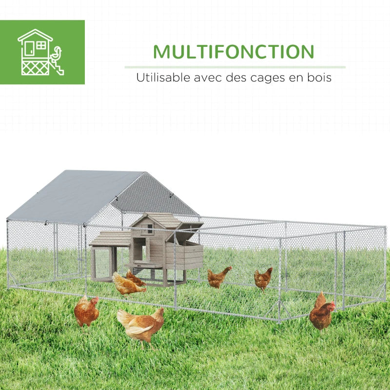 Volière 18 m² en acier