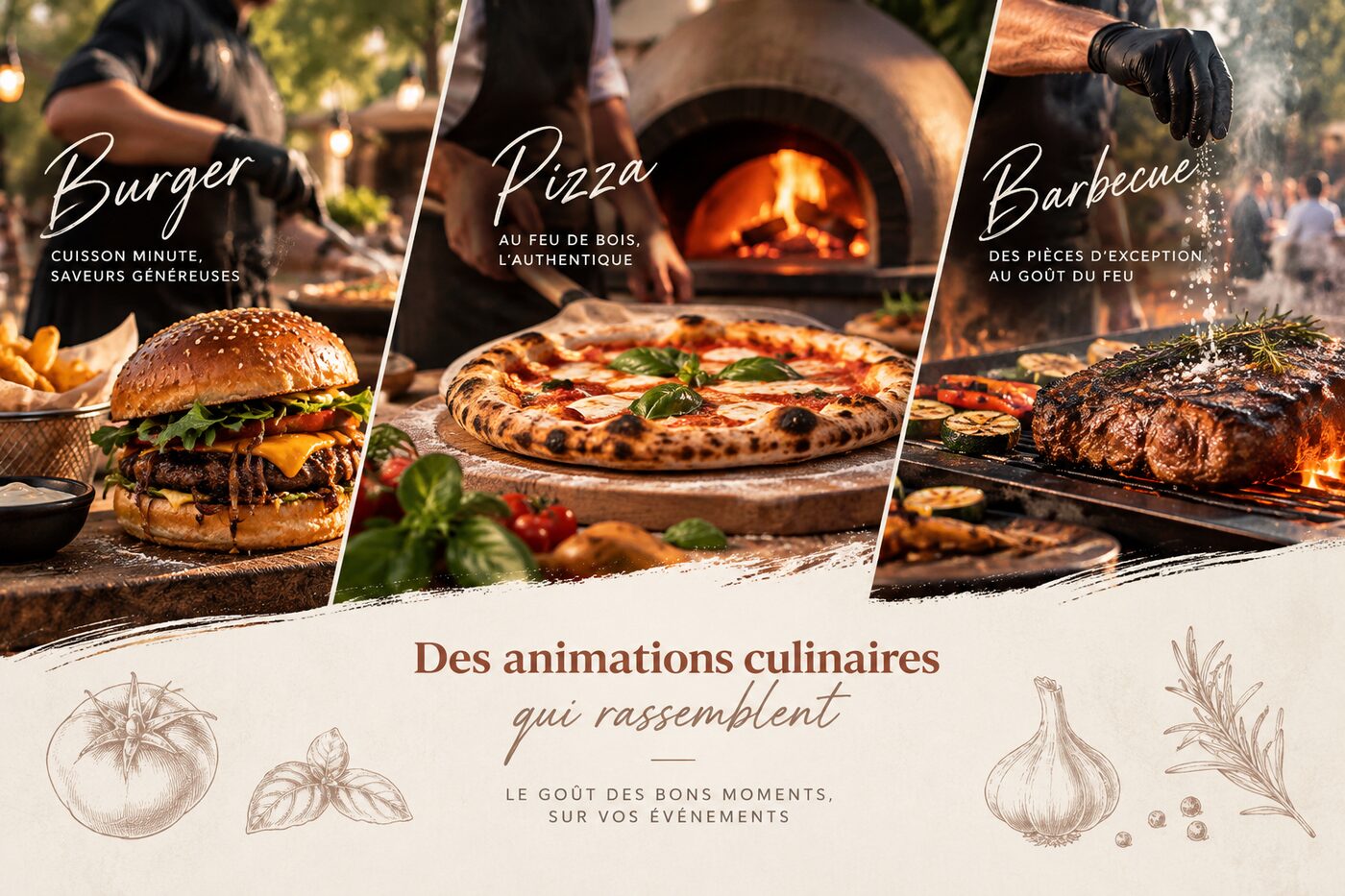 Animations burger, pizza et barbecue Chez Cocotte