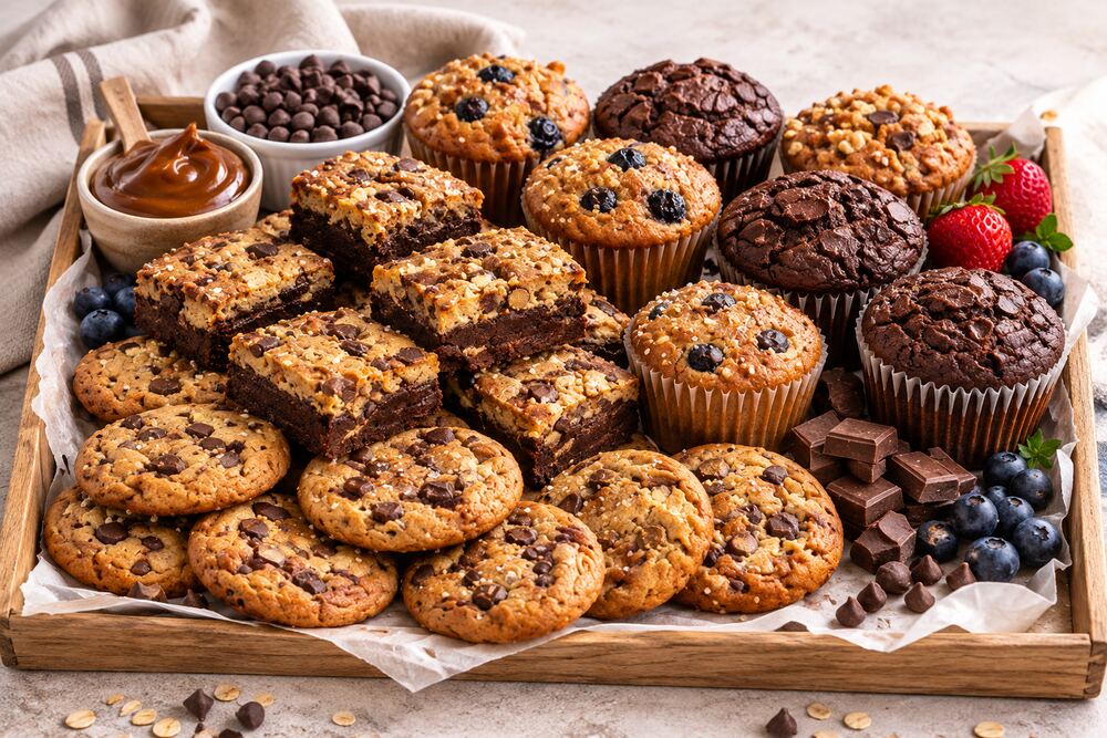 Assortiment de cookies et muffins Chez Cocotte