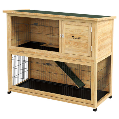 Clapier pour lapins & rongeurs en bois de sapin