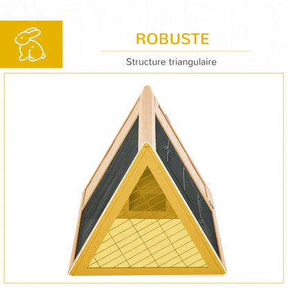 Clapier pour lapins & rongeurs en bois de sapin