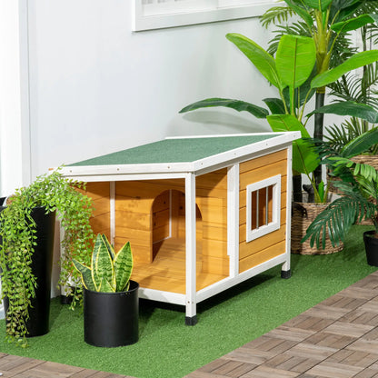 Niche pour chien extérieure en bois de sapin