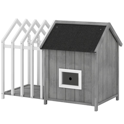 Niche pour chien extérieur en bois de sapin