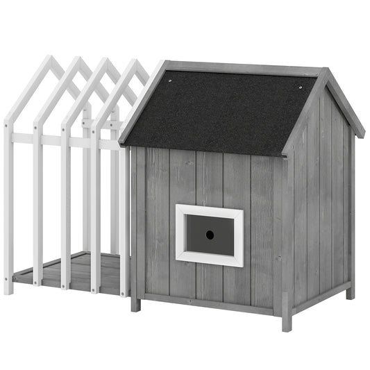 Niche pour chien extérieur en bois de sapin