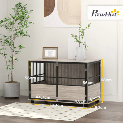 Cage pour chien en acier