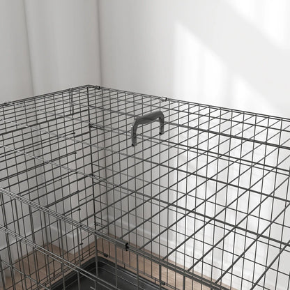 Cage de transport pliante pour chien en acier