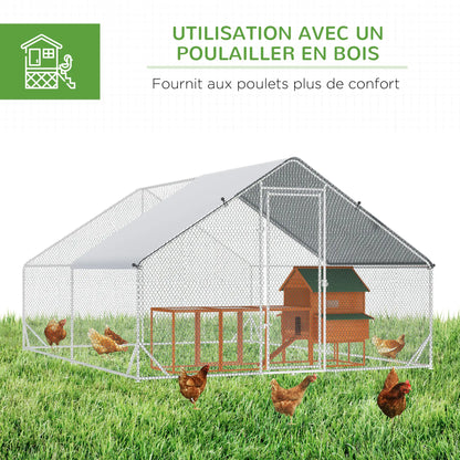 Volière 24 m² en acier