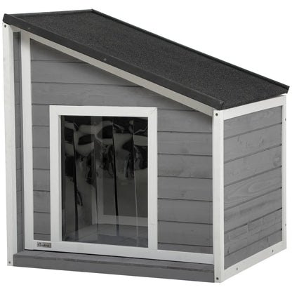 Niche pour Chien en Bois de pin Massif