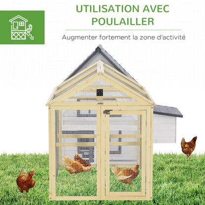 Poulailler 140 x 88,5 x 106 en bois de sapin