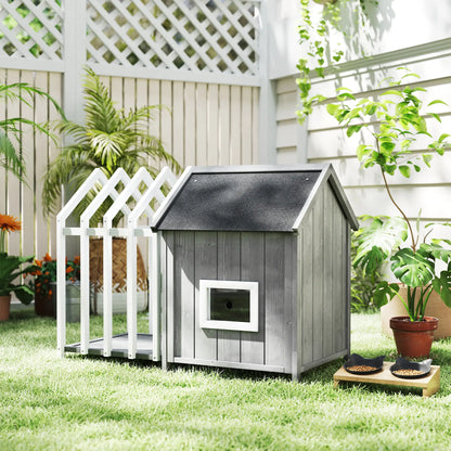 Niche pour chien extérieur en bois de sapin
