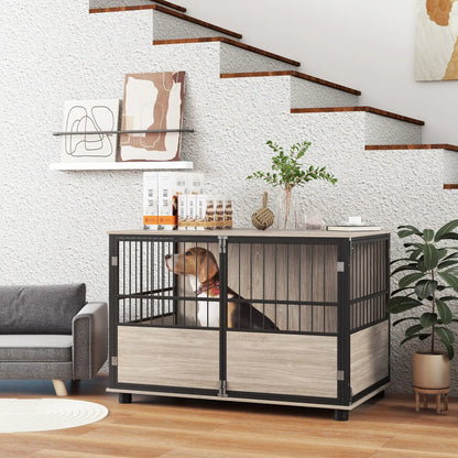 Cage pour chien en acier