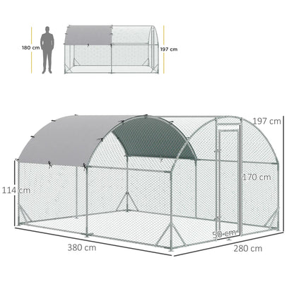 Volière 10,64 ㎡ avec toit anti-UV